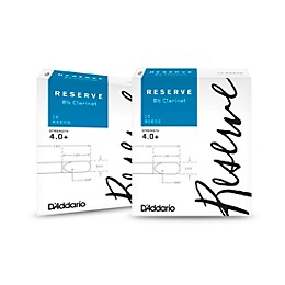 D'Addario Woodwinds Reserve Bb Clarinet Reeds 10-Pack, 2-Box Special 4.0+