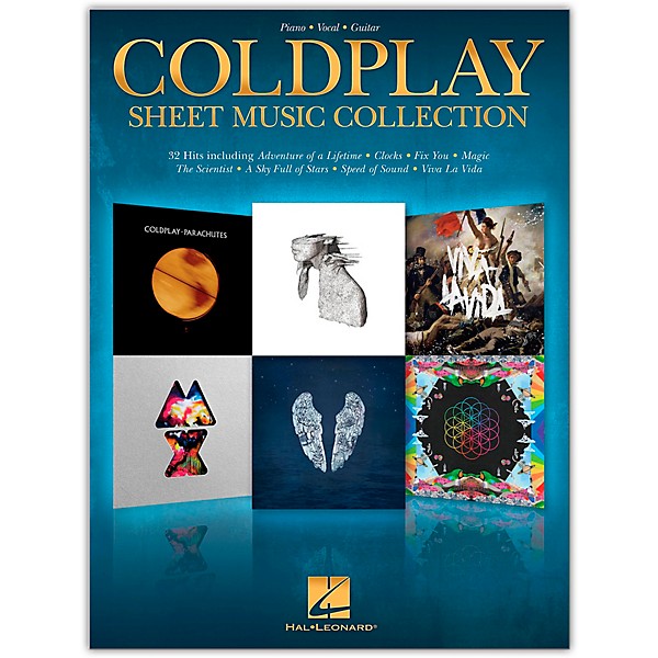 Hal Leonard Coldplay Sheet Music Collection Piano/Vocal/Guitar Songbook