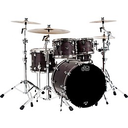 DW Performance Series 5-Piece Shell Pack With Chrome Hardware Ebony Stain Lacquer