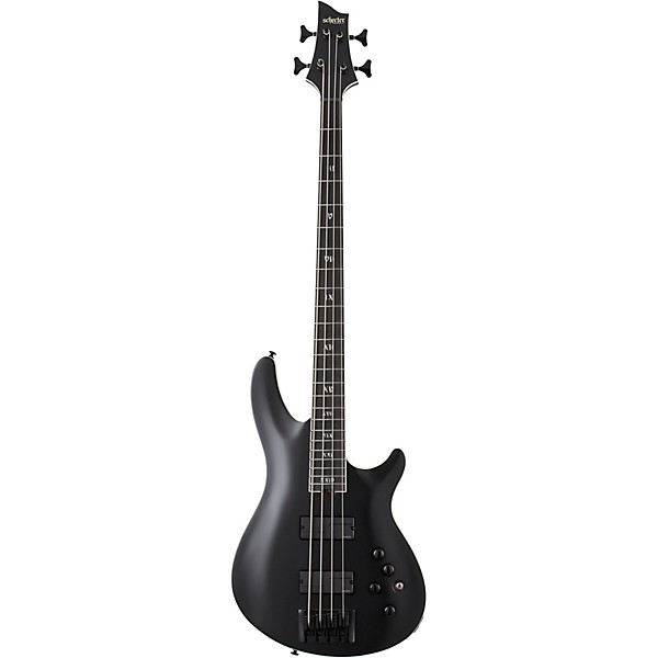 Schecter Guitar Research SLS Elite-4 Evil Twin Electric Bass Satin Black