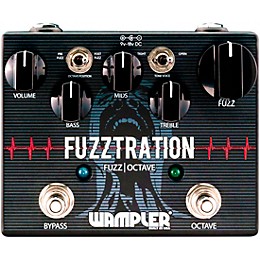 Open Box Wampler Fuzztration Fuzz Octave Guitar Effects Pedal Level 1
