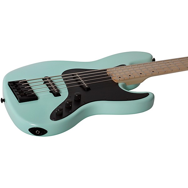 Schecter Guitar Research J-5 Maple Fingerboard 5-String Bass Sea Foam Green