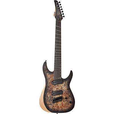 Schecter Guitar Research Reaper-7 Ms 7-String Multiscale Electric Guitar Charcoal Burst for sale
