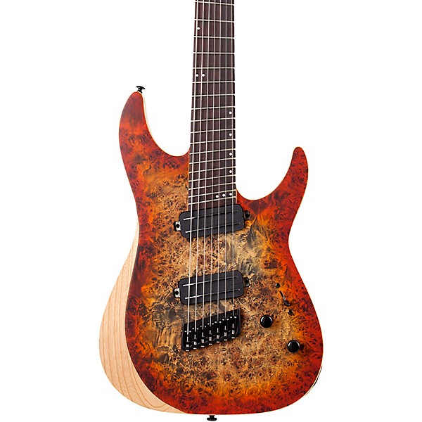 Schecter Guitar Research Reaper-7 MS 7-String Multiscale Electric Guitar Infernoburst