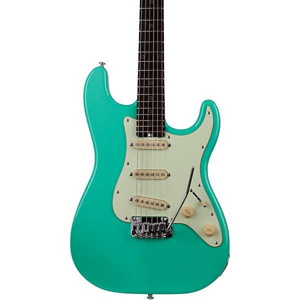 Open Box Schecter Guitar Research Nick Johnston Traditional Electric Guitar Level 2 Atomic Green, Mint Green Pickguard 194...