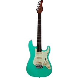 Schecter Guitar Research Nick Johnston Traditional Electric Guitar Atomic Green Mint Green Pickguard