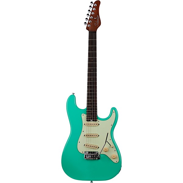 Schecter Guitar Research Nick Johnston Traditional Electric Guitar Atomic Green Mint Green Pickguard