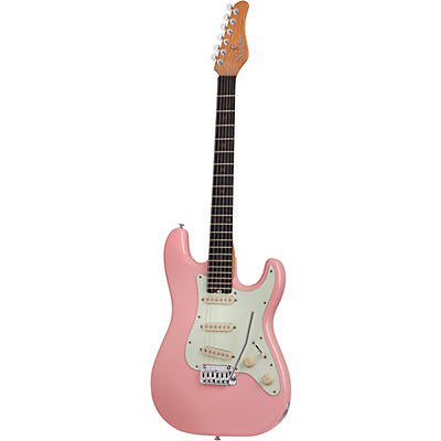 Schecter Guitar Research Nick Johnston Traditional Electric Guitar Atomic Coral Mint Green Pickguard for sale