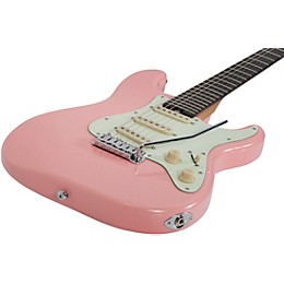 Schecter Guitar Research Nick Johnston Traditional Electric Guitar Atomic Coral Mint Green Pickguard