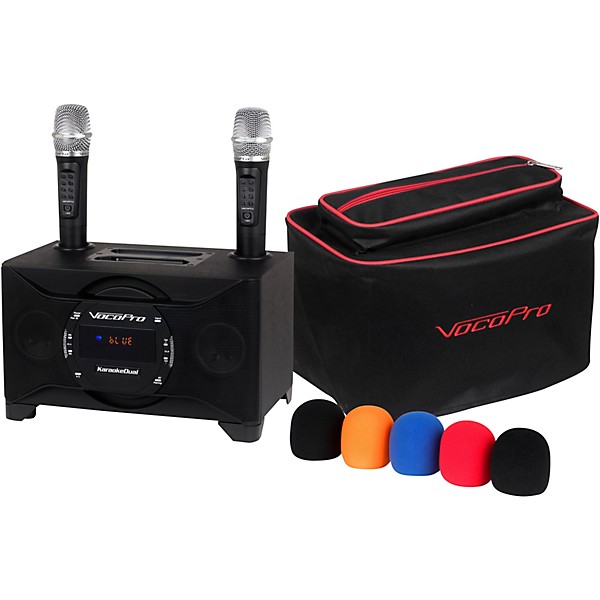 VocoPro KaraokeDual-Plus Karaoke System With Wireless Microphones 