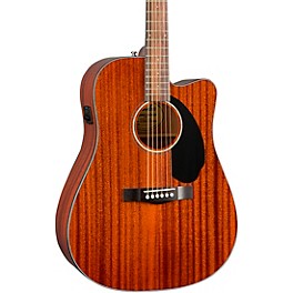 Fender CD-60SCE Dreadnought All-Mahogany Acoustic-Electric Guitar Natural