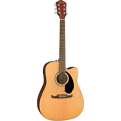 Fender Fa-125Ce Dreadnought Acoustic-Electric Guitar Natural for sale