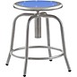 National Public Seating Height Adjustable Designer Stool 18" - 25" Blueberry Seat and Grey Frame thumbnail
