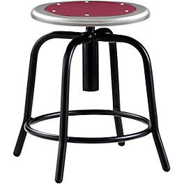 National Public Seating H... National Public Seating Height Adjustable Designer Stool 18" - 25" Burgundy Seat and Black Frame