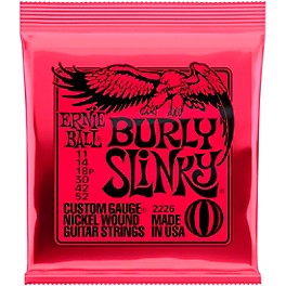 Ernie Ball Burly Slinky Nickel Wound Electric Guitar Strings (11-52)