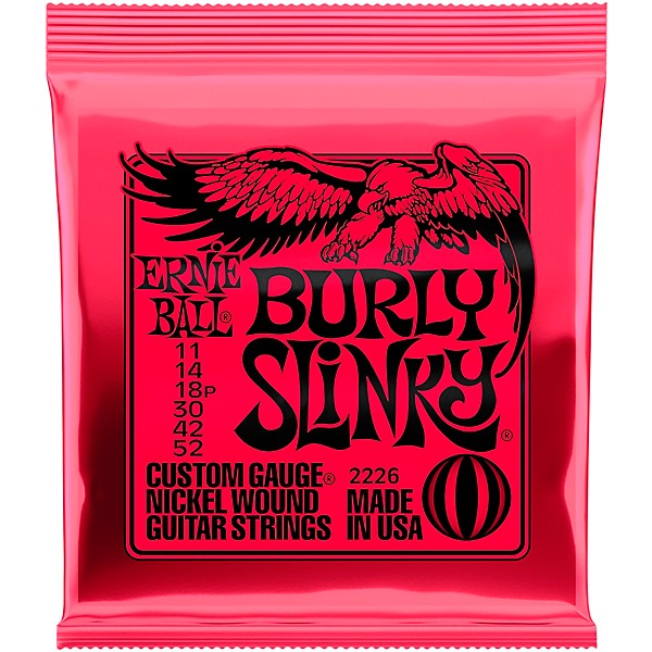 Ernie Ball Burly Slinky Nickel Wound Electric Guitar Strings 11