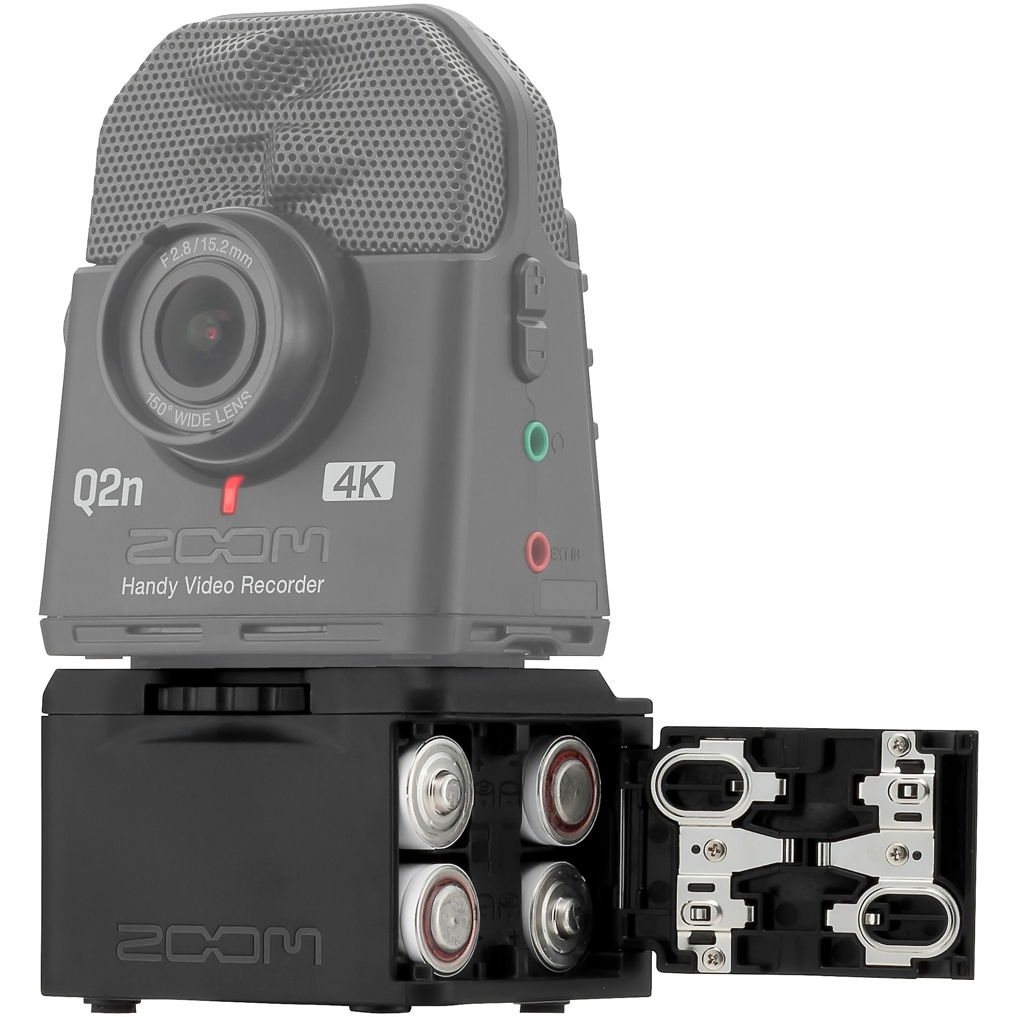 ZOOMズームQ2n-4Kハンディビデオレコーダー&バッテリケースBCQ-2n ZOOM BCQ-2n Battery Case for Q2n / Q2n-4K - YouTube