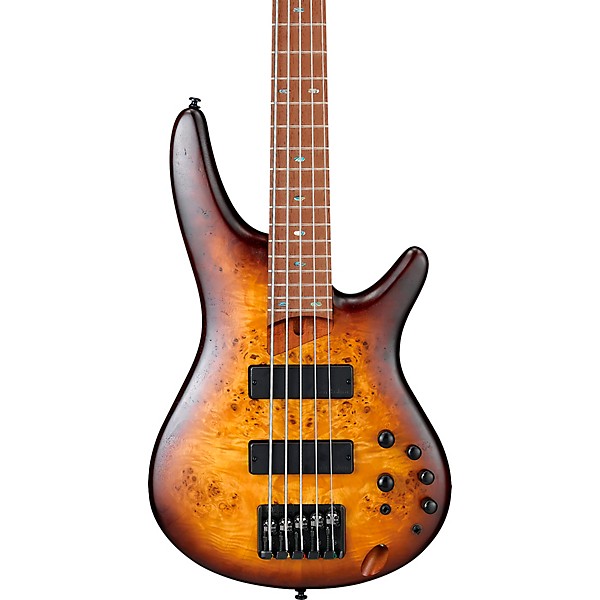Ibanez SR505EPB 5-String Electric Bass Flat Brown Burst
