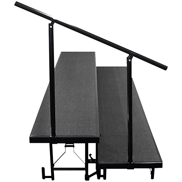 National Public Seating Side Guard Rails for Standard Risers 2-Level