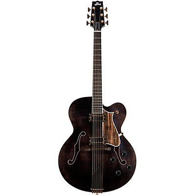 Heritage Standard Eagle Classic Hollowbody Electric Guitar Black Translucent for sale
