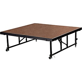 National Public Seating 1... National Public Seating 16"-24" Height Adjustable 4' x 4' TransFix Stage Platform Hardwood Floor