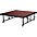 National Public Seating 16"-2... National Public Seating 16"-24" Height Adjustable 4' x 4' TransFix Stage Platform Red Carpet