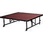 National Public Seating 16"-24" Height Adjustable 4' x 4' TransFix Stage Platform Red Carpet thumbnail