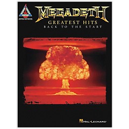 Hal Leonard Megadeth - Greatest Hits: Back to the Start Guitar Tab Songbook