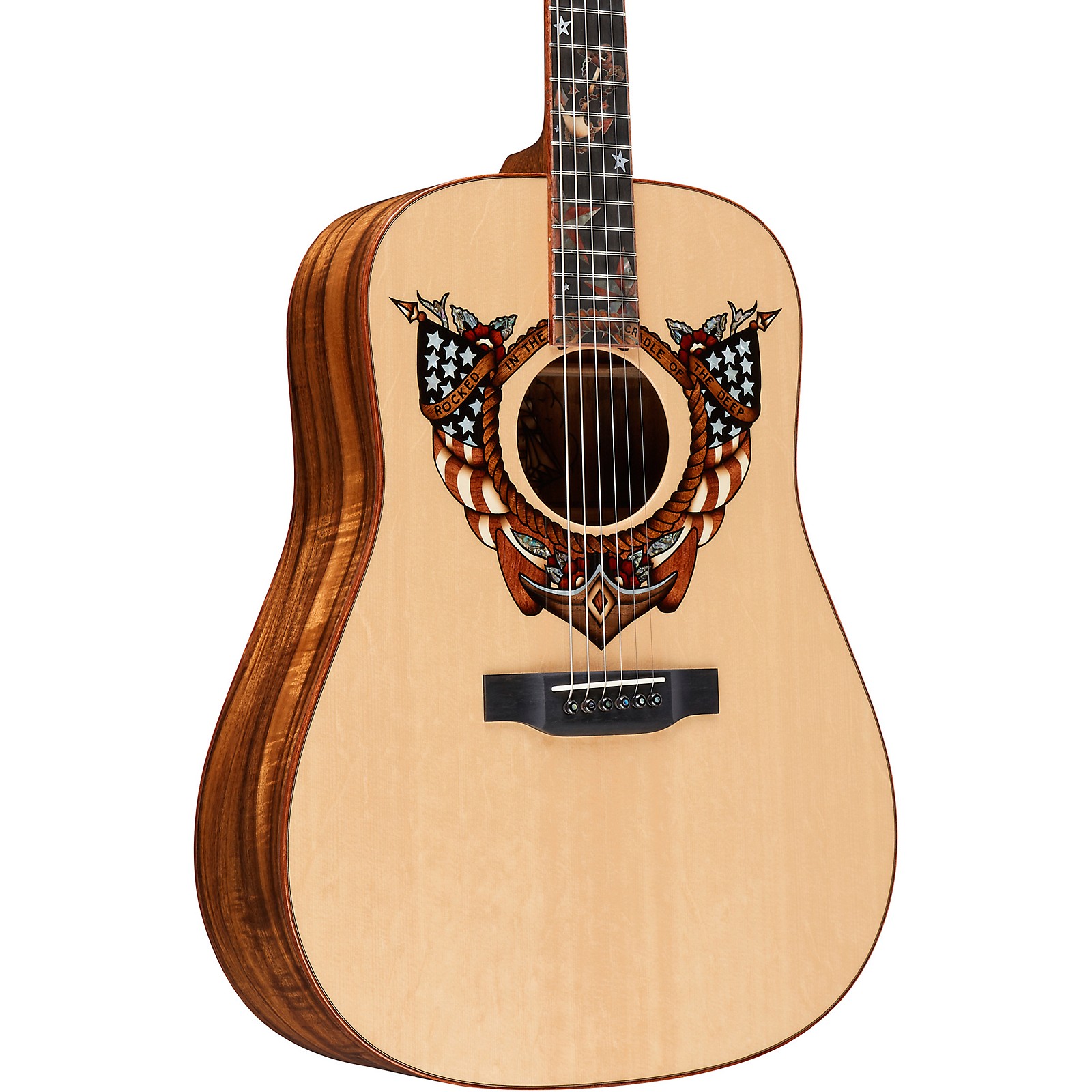 Martin Homeward Bound (Sailor Jerry) Dreadnought Acoustic Guitar Natural |  Guitar Center