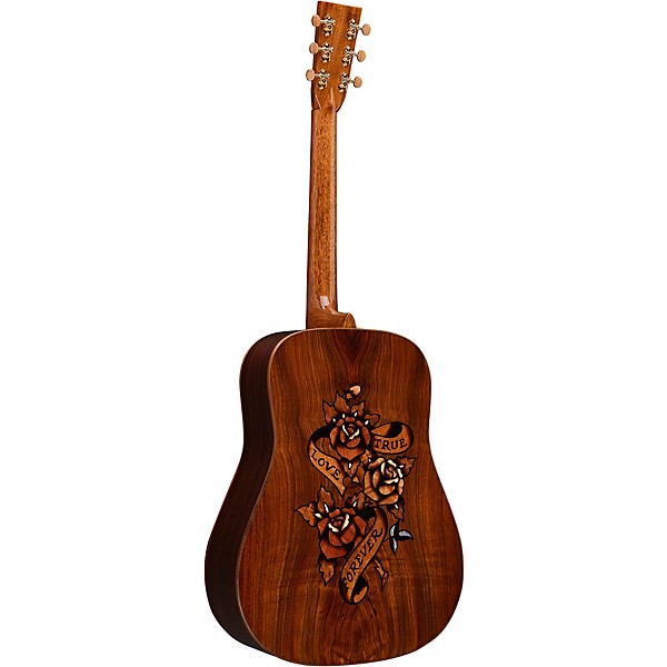 Martin True Love Sailor Jerry Dreadnought Acoustic Guitar Natural