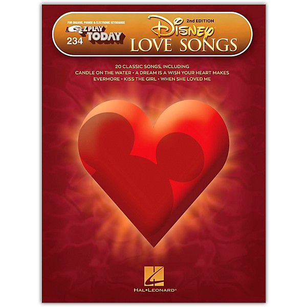 Hal Leonard Disney Love Songs - 2nd Edition E-Z Play Today Volume 234