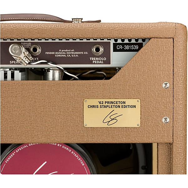 Fender '62 Princeton Chris Stapleton Edition 12W 1x12 Tube Guitar Combo Amp Brown