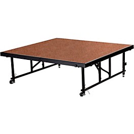 National Public Seating 2... National Public Seating 24"-32" Height Adjustable 4' x 4' TransFix Stage Platform Hardwood Floor