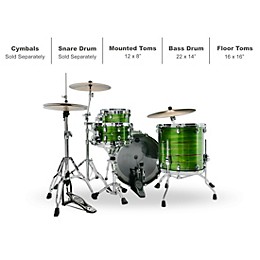 TAMA Starclassic Walnut/Birch 3-Piece Shell Pack With 22" Bass Drum Lacquer Shamrock Oyster