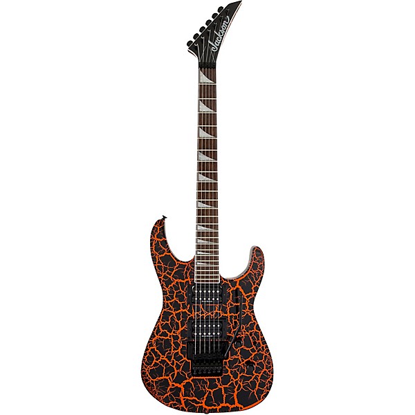 Open Box Jackson Soloist SLX Crackle Electric Guitar Orange