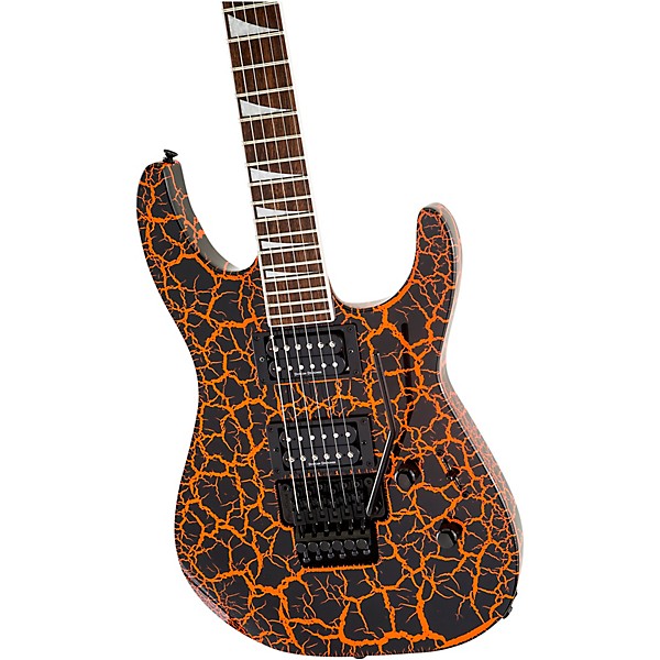 Open Box Jackson Soloist SLX Crackle Electric Guitar Orange
