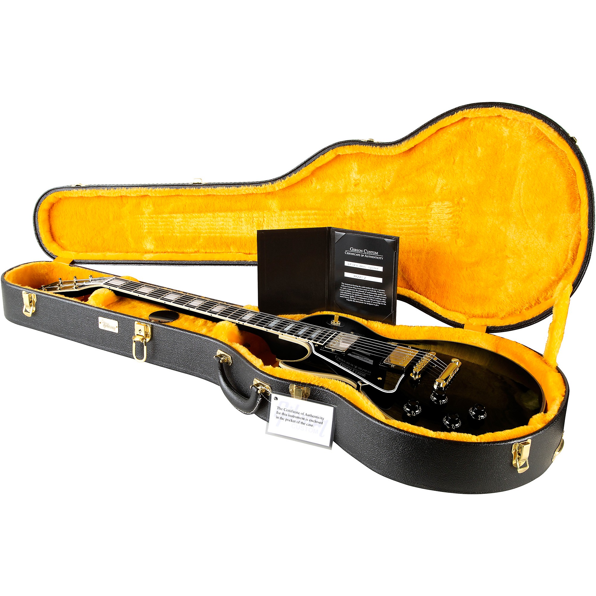 ギター Gibson Custom Shop Lespaul 57 Reissue Platinum Gibson Custom '57 Les Paul Custom VOS Left-Handed