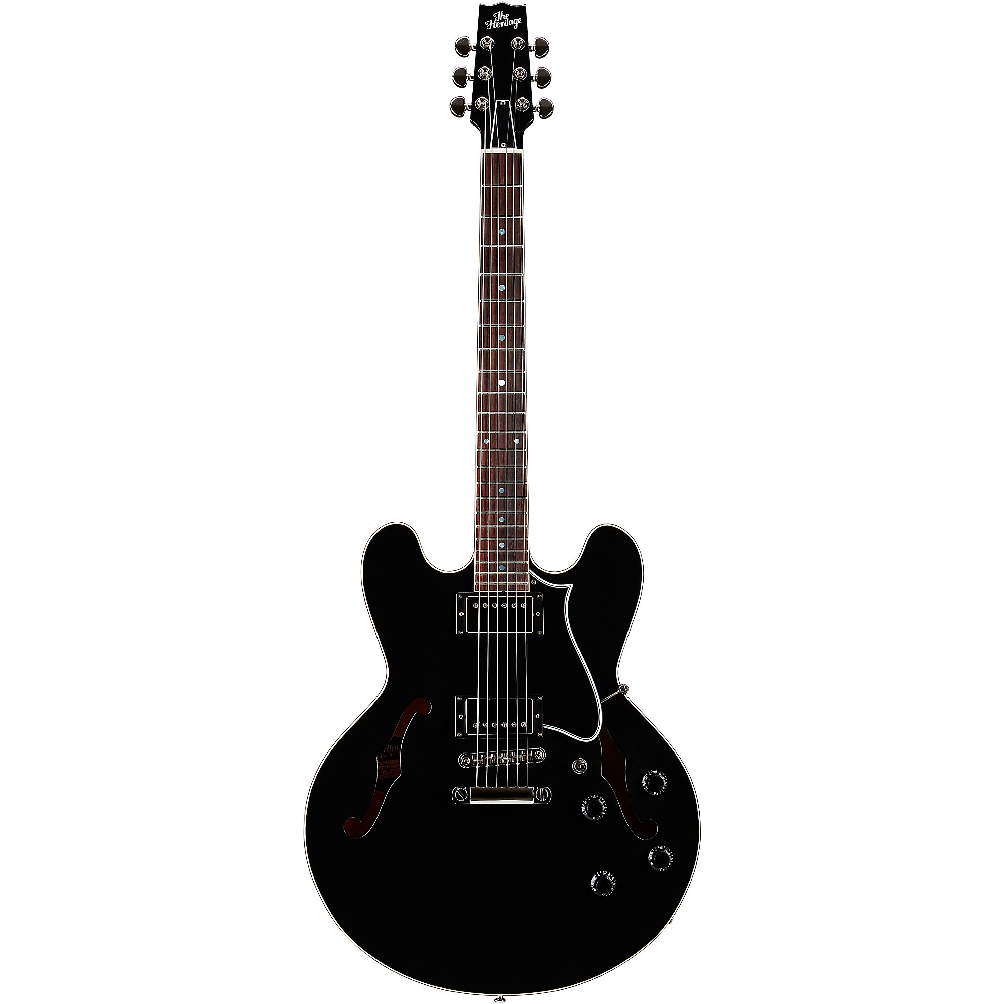 Platinum Heritage Standard H-535 Semi-Hollow Electric Guitar Ebony