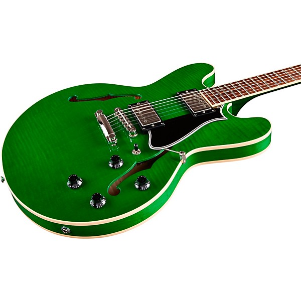 Heritage Standard H-535 Semi-Hollow Electric Guitar Emerald Green Translucent