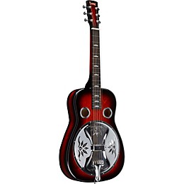 Beard Guitars Lotus Squareneck Acoustic-Electric Resonator Guitar Scarlet Burst
