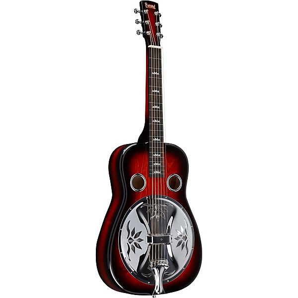 Beard Guitars Lotus Squareneck Acoustic-Electric Resonator Guitar Scarlet Burst