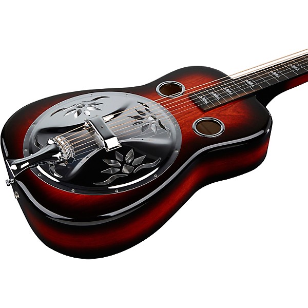 Beard Guitars Lotus Squareneck Acoustic-Electric Resonator Guitar Scarlet Burst