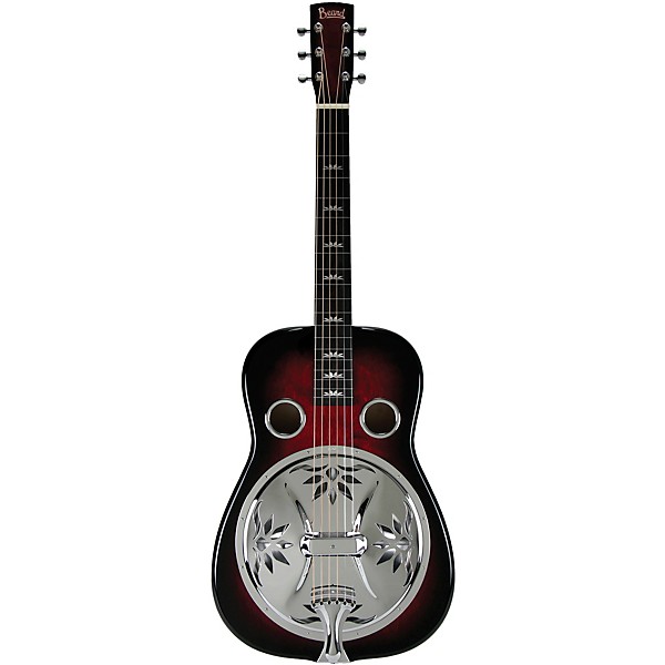 Beard Guitars Lotus Squareneck Acoustic-Electric Resonator Guitar Scarlet Burst