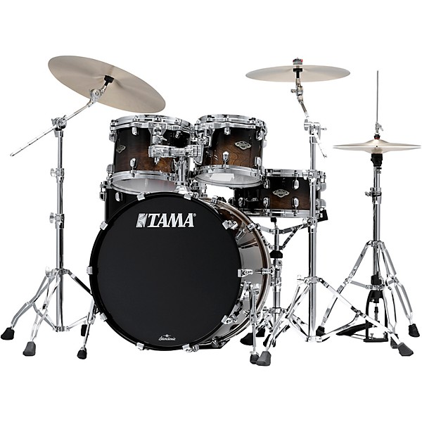 TAMA Starclassic Walnut/Birch 4-Piece Shell Pack With 22" Bass Drum Transparent Mocha Fade