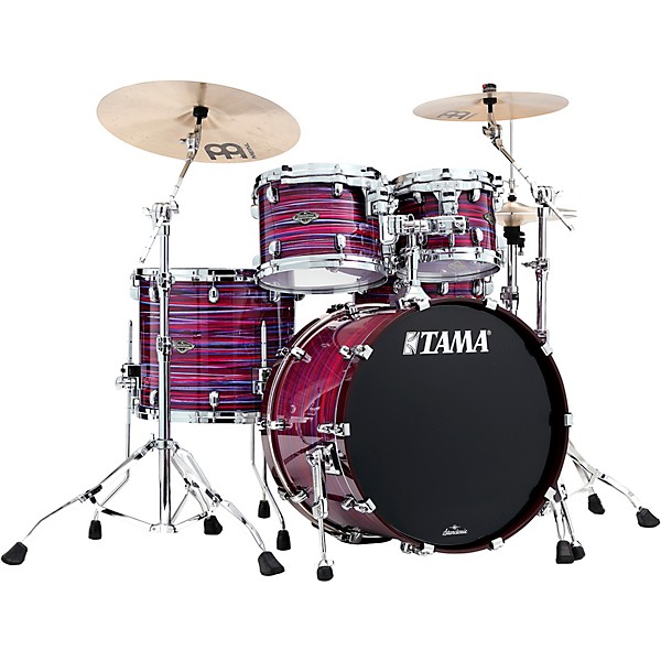 TAMA Starclassic Walnut/Birch 4-Piece Shell Pack With 22" Bass Drum Lacquer Phantasm Oyster