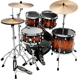 TAMA Starclassic Walnut/Birch 4-Piece Shell Pack With 22" Bass Drum Molten Brown Burst