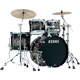 TAMA Starclassic Walnut/Birch 4-Piece Shell Pack With 22" Bass Drum - Molten Platinum Burst