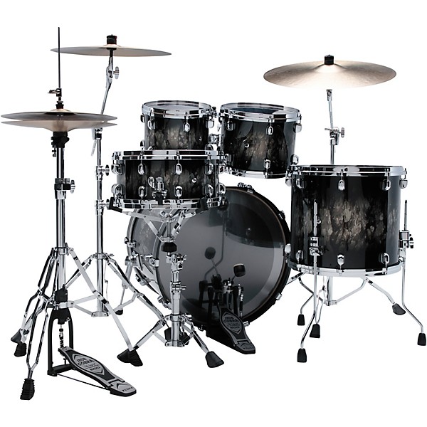 TAMA Starclassic Walnut/Birch 4-Piece Shell Pack With 22" Bass Drum - Molten Platinum Burst