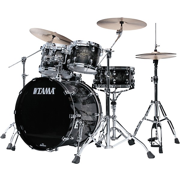 TAMA Starclassic Walnut/Birch 4-Piece Shell Pack With 22" Bass Drum - Molten Platinum Burst
