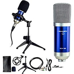 Nady SCM-700 8-Piece Studio Condenser Microphone Podcast Bundle